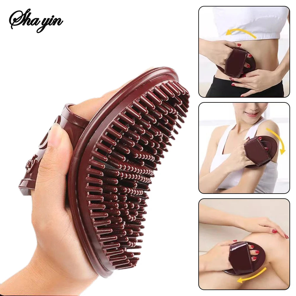 1pc Meridian Slimming Brush Dredging Meridian Massage Five Elements Body Beauty Leg Universal Silicone Scraping Tool Health Care