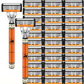 6-Layers Safety Razor Set High Quality Men Razor Sharp Stainless Steel Shaving Changeable Shaver Head Blade ﻿