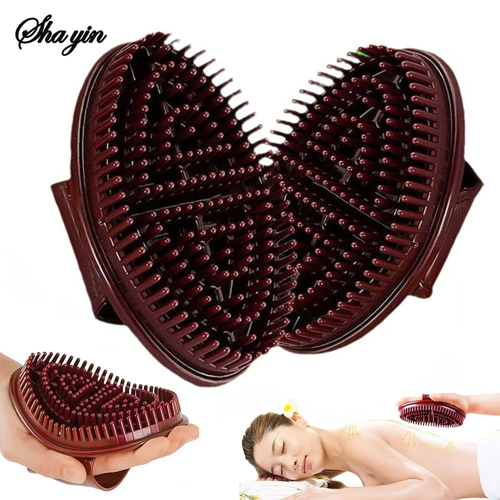 1pc Meridian Slimming Brush Dredging Meridian Massage Five Elements Body Beauty Leg Universal Silicone Scraping Tool Health Care