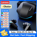 Choice Lenovo GM2 Pro Earphone Bluetooth 5.4 Headphones with Mic 9D Stereo Pro 6 Earbuds Dual Modes Music Game Wireless Headset